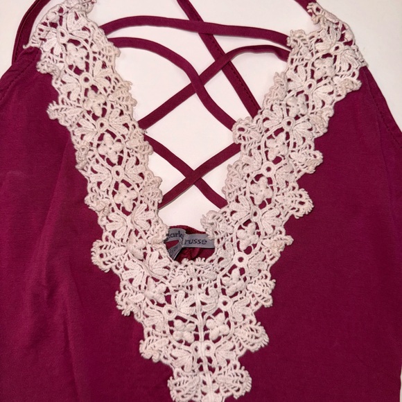Maroon body suit Charlotte Russe - Picture 2 of 4